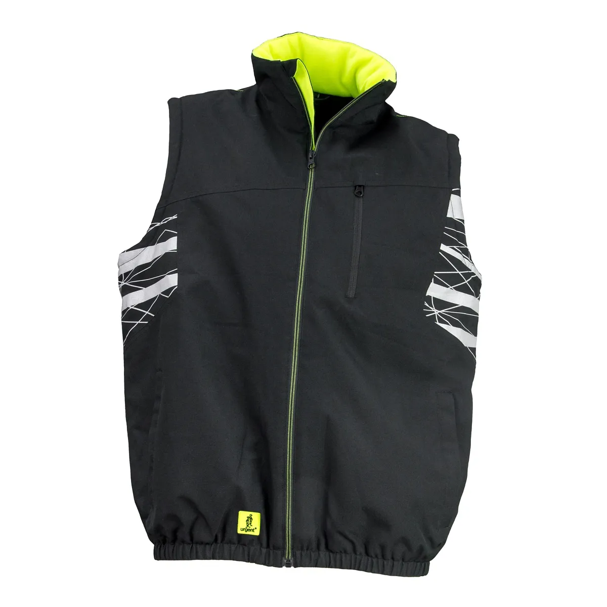 Urgent 821 Black Winter VEST - Zimná zateplená vesta