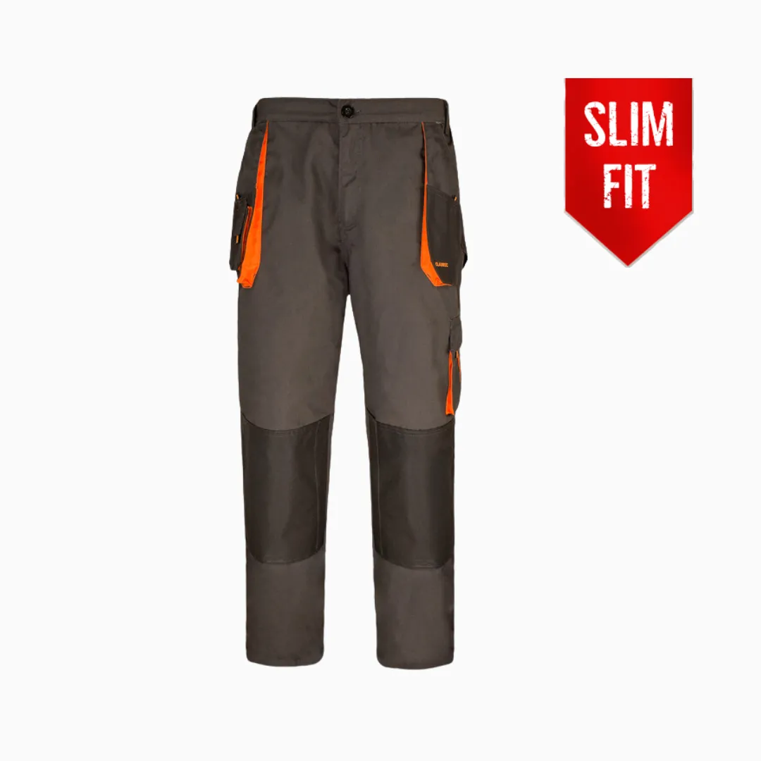 Classic Orange SPD - Montérkové pracovné nohavice do pása (D111)